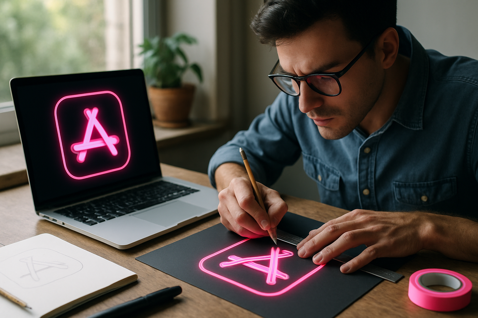 Crafting Neon Pink App Store Icons: A Design Guide