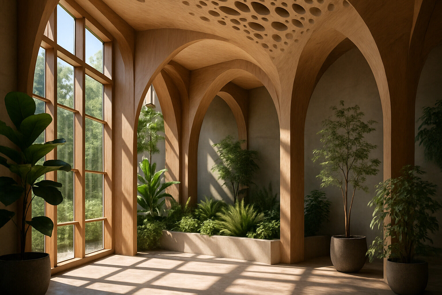 How AI Shapes Biophilic Architecture