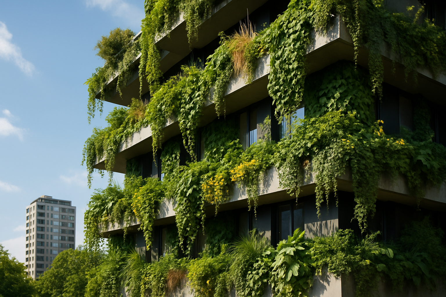 How Vertical Gardens Reduce Urban Air Pollution