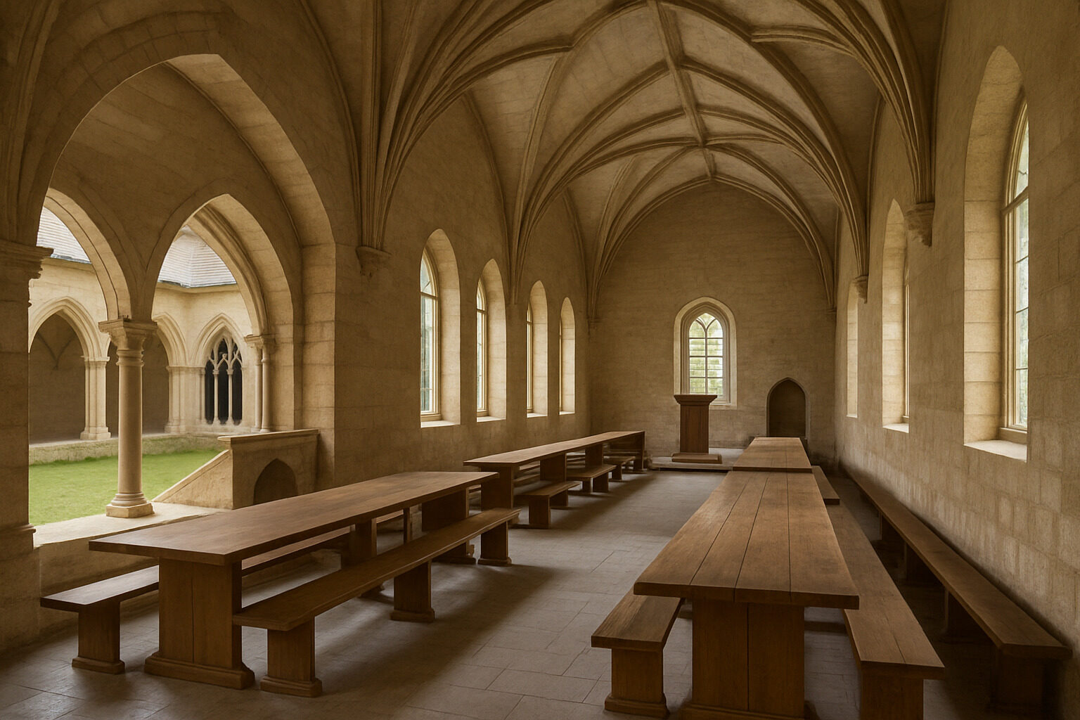 Refectory Layout in Monasteries